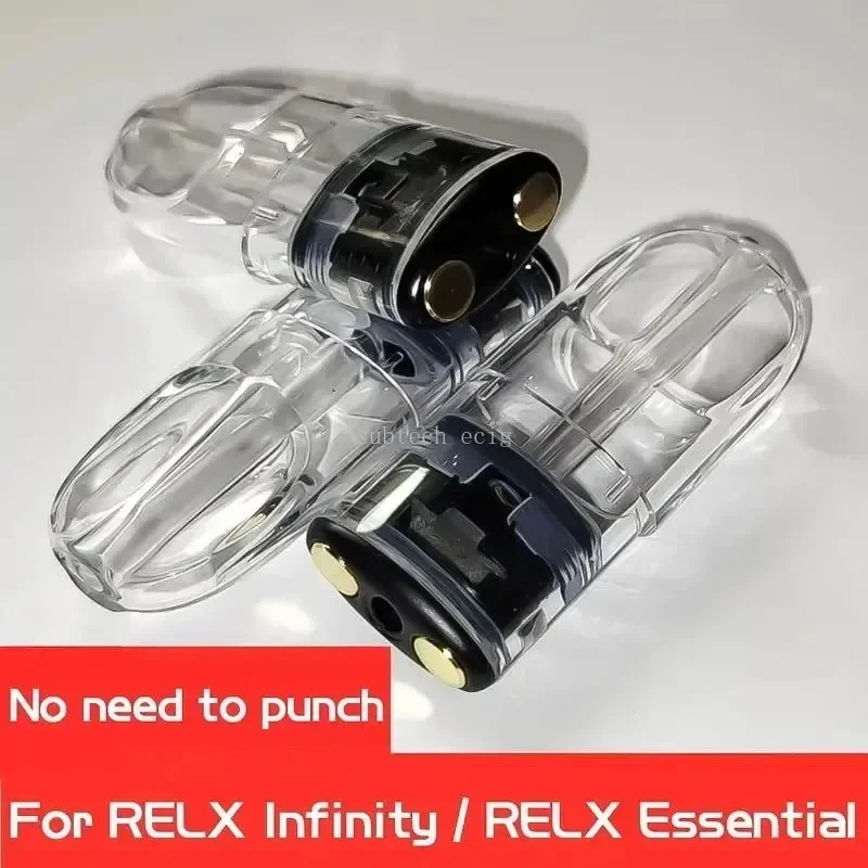 5pcs/lot Refillable Pods Cartridges 2ml Ceramic Coil Replacement Pod for RELX Infinity Essential Phantom RELX V4 V5 YOOZ V1 V2