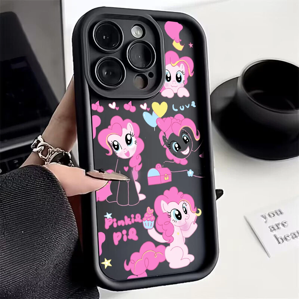

Cute My Little P-Ponys Phone Case for Samsung S24 S23 S22 S21 S20 Note 20 FE Plus Ultra 5G Soft TPU Cover With Hand Strap