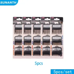 5/3/1Pcs Black Limit Comb Set Hair Clipper Guards Guide Combs Trimmer Styling Tools Attachment Compatible 1.5mm 3mm 4.5mm