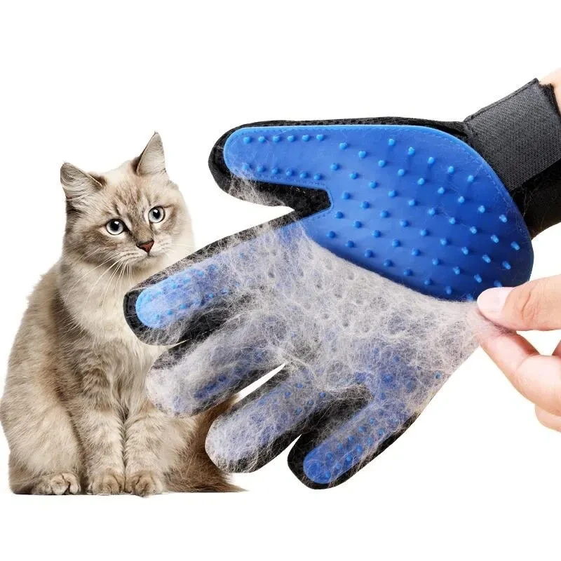 Silicone Pet Bath Cleaning Gloves Pet Grooming Kit Cat Dog Hair Removal Cat Supplies Comb Sticky Hair Gloves Pet Accessories