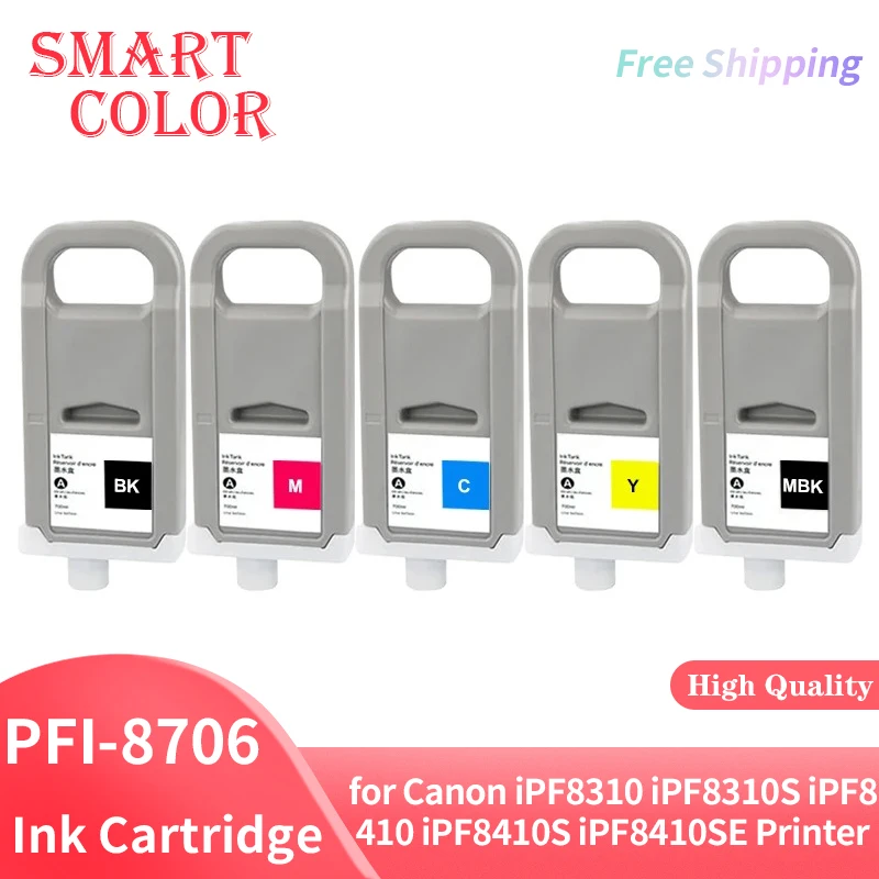 

PFI8706 PFI-8706 ink cartridge 700ml compatible for Canon iPF8310 iPF8310S iPF8410 iPF8410S iPF8410SE Printer with Pigment ink