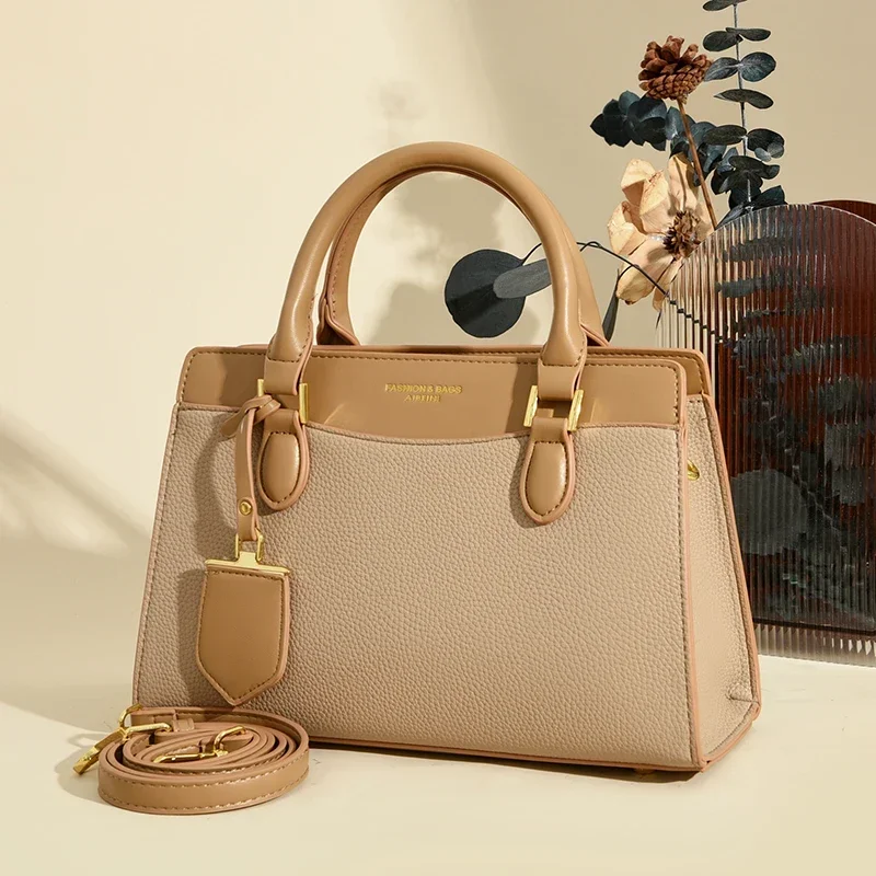 Fashion Brand Tote Bag Shoulder Crossbody Bags for Women 2024 New Luxury Leather Handbags Female Designer Messenger Bag Purse