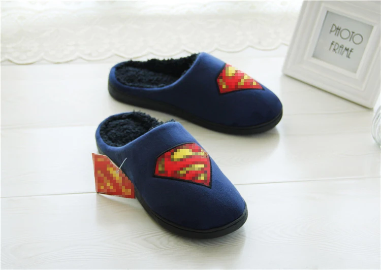 2024 Trend Men Slippers Winter Warm Cotton Slippers Male Flats Soft Non-slip Slides Household Indoor Slippers Large Size