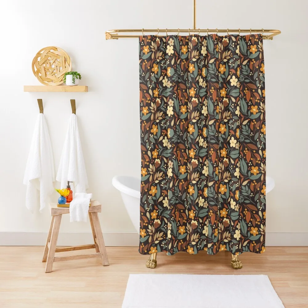 

Boho fall floral meadow Shower Curtain Bathroom For Shower Bathroom Accessorys Funny Shower Cover Curtain