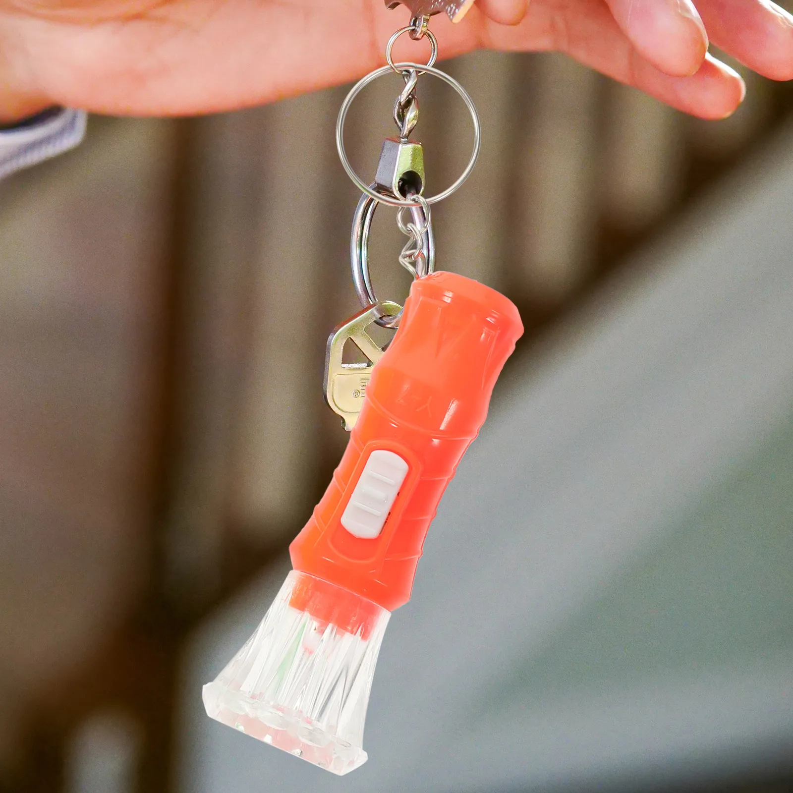 

100 Pcs Mini Flashlight Keychain Bright Button Pocket Keyring Camping Hiking LED Keychain Light