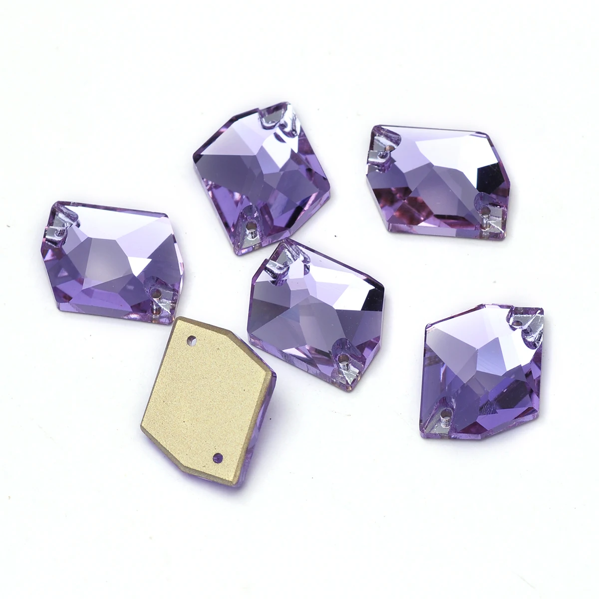 Pubrilex Cosmic Shape Aufnähbare Strasssteine aus K9-Glas mit abgeschrägten Kanten für Kleidung und Schmuckdekoration – Detail 19