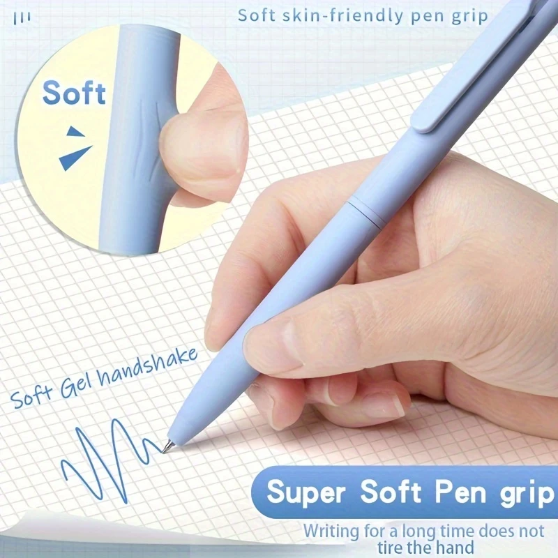 Imagem -03 - Morandi Gel Pen Conjunto para a Escrita do Aluno Bonito Ink Caneta Esferográfica Assinatura Cor Retro Pen Escola e Escritório Papelaria 0.5 mm Peças Set