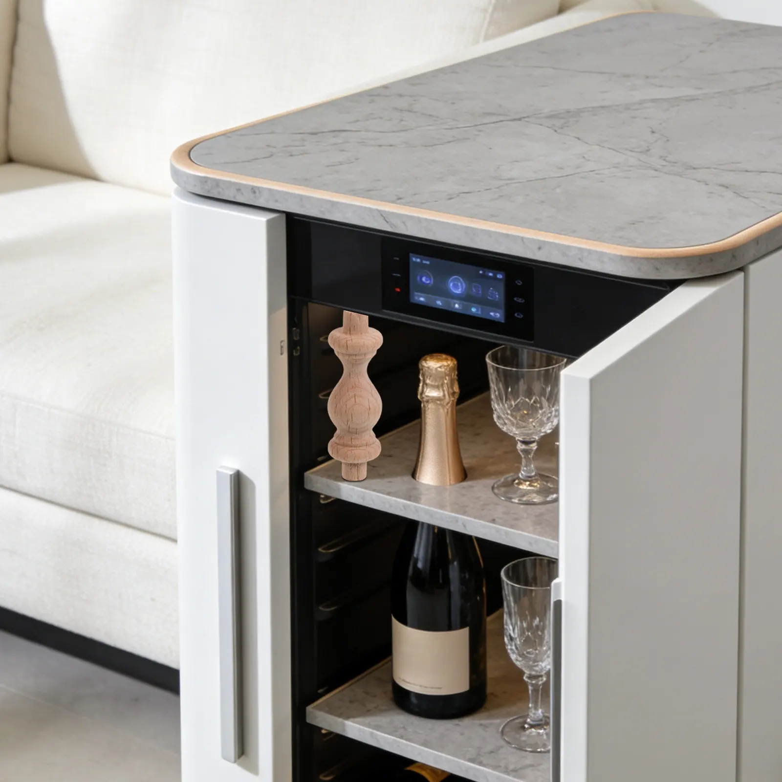 

10Pcs Roman Style Unfinished Wooden Baluster Spindles Decorative Unpainted Wood Posts Handrail for DIY Staircase Furniture Home