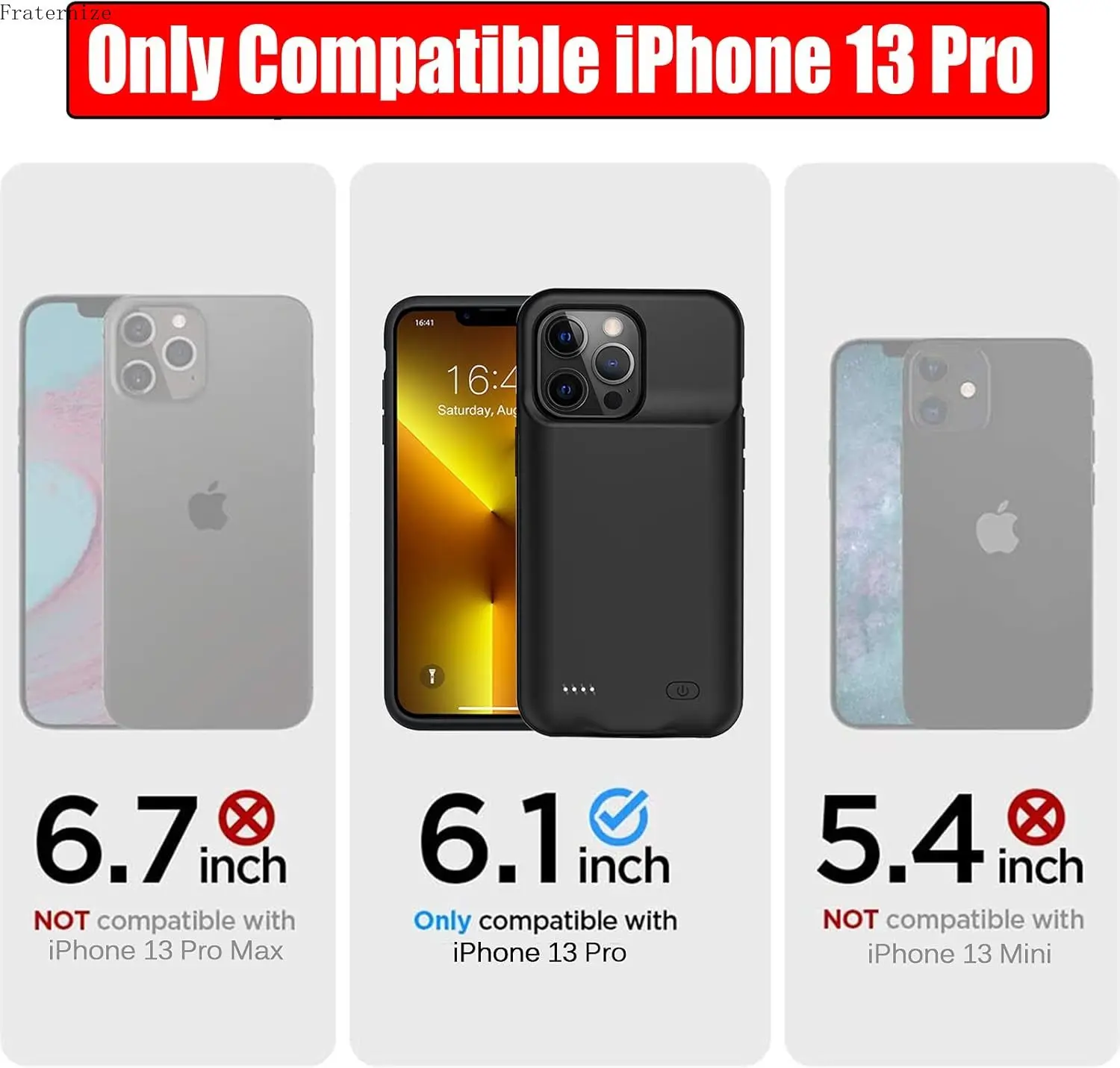 Чехол-аккумулятор для iPhone 13 Pro, 7000 мАч, ультратонкий портативный чехол для зарядного устройства, чехол для зарядки аккумуляторной батареи