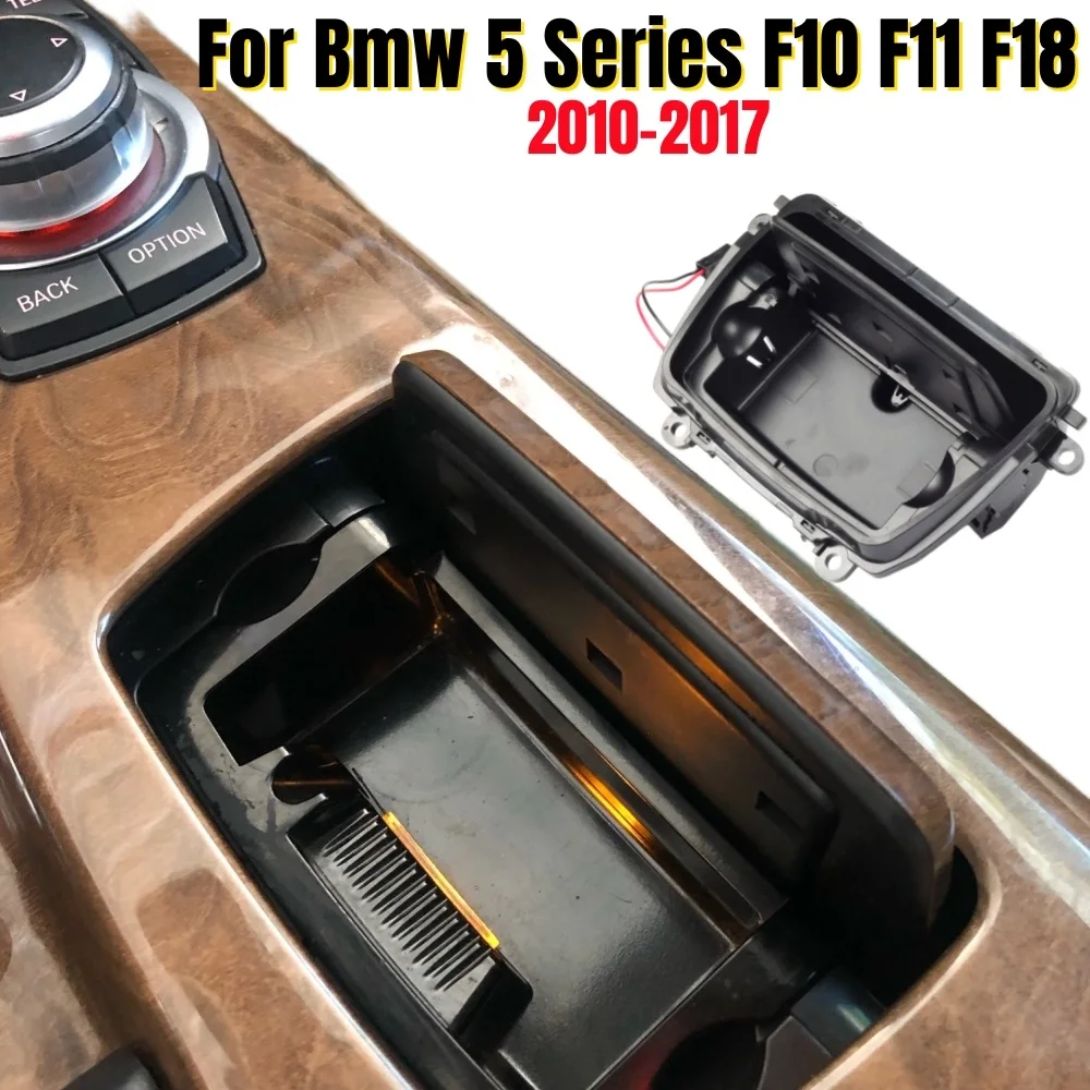 

Car Front Center Console Ashtray Cover 51169206347 Replacement for BMW 5 Serie F10 F11 F18 Automotive Interior Accessories