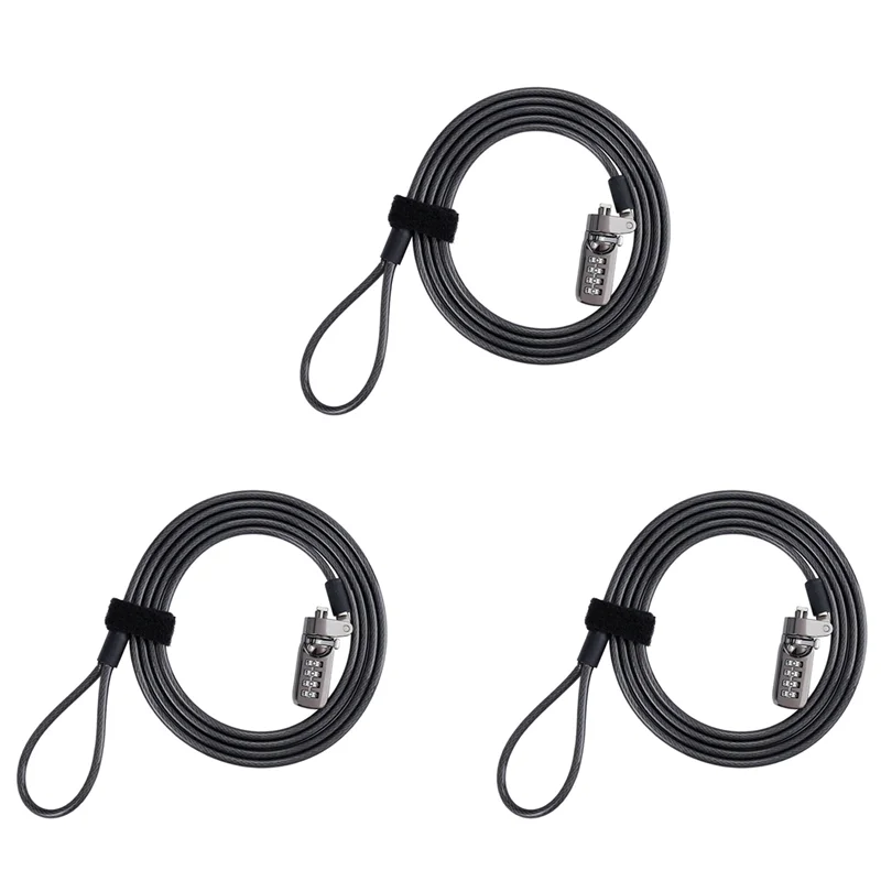 

AP-3X Security Anti-Theft Combination Laptop Notebook Cable Lock 4 Digit Password Lock