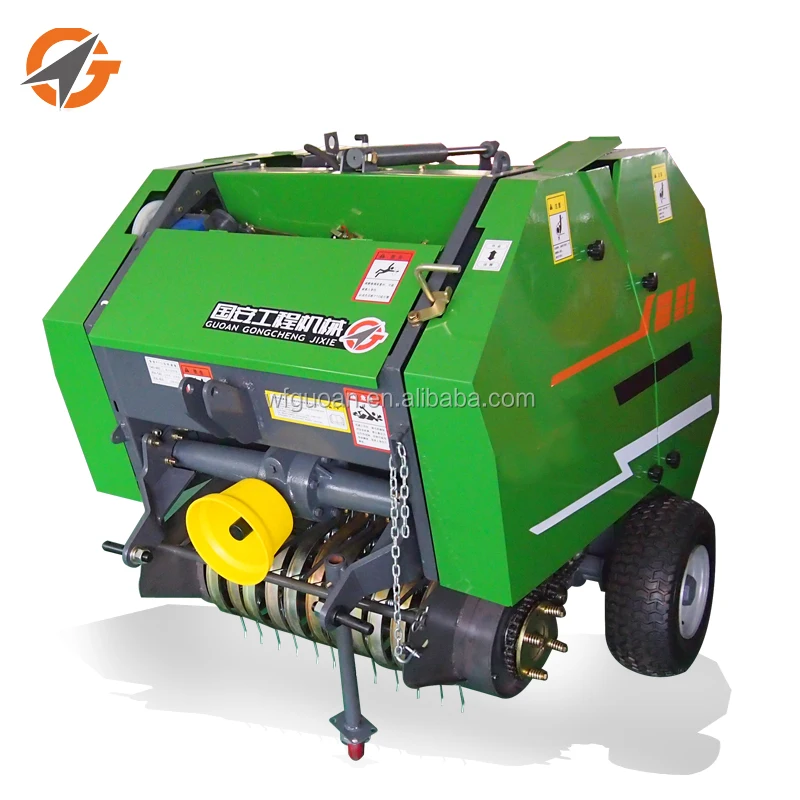 Combine Crushing And Baling Hydraulic Round Grass Rolling Machine Mini Hay Baler