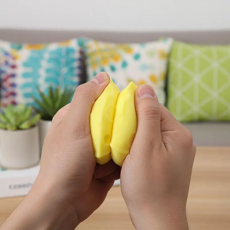 Cheese Squishies Toy Slow Rising Capability Stress Reduction Perfect Fidgeting Fun