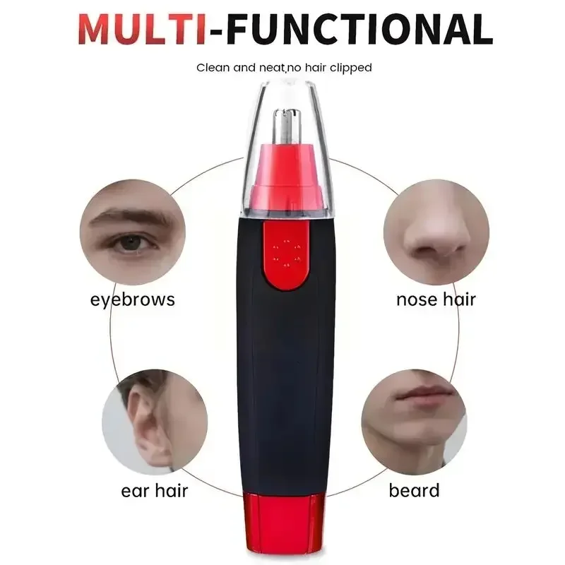 Cordless Nose Ear Hair Trimmer Painless Grooming For Face Eyebrows Nose Ear Cleaning Razor