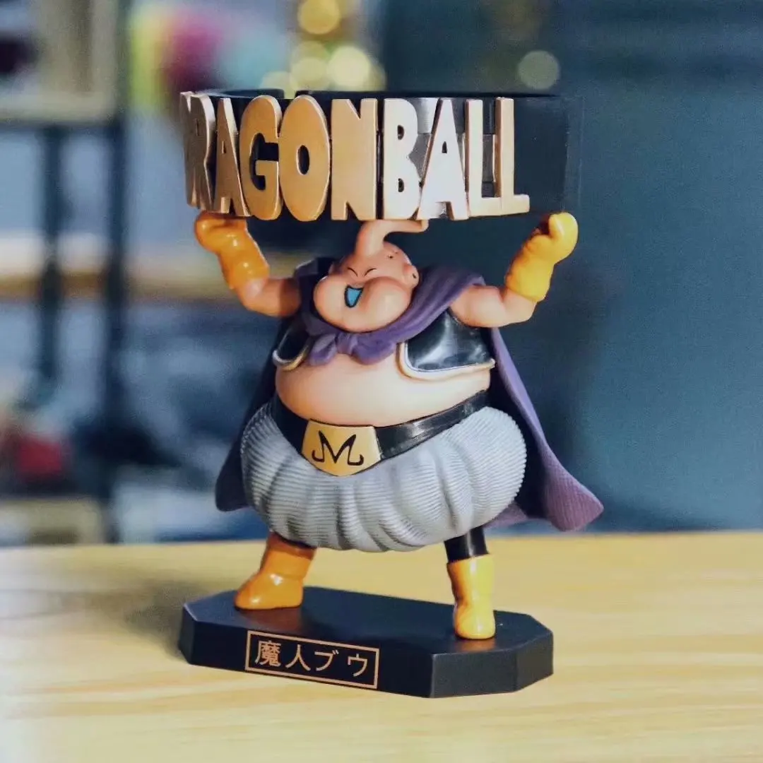 Figuras de acción de Dragon Ball Z, juguetes de Majin Buu, modelo de vinilo, Artware, adorno de escritorio, 13cm