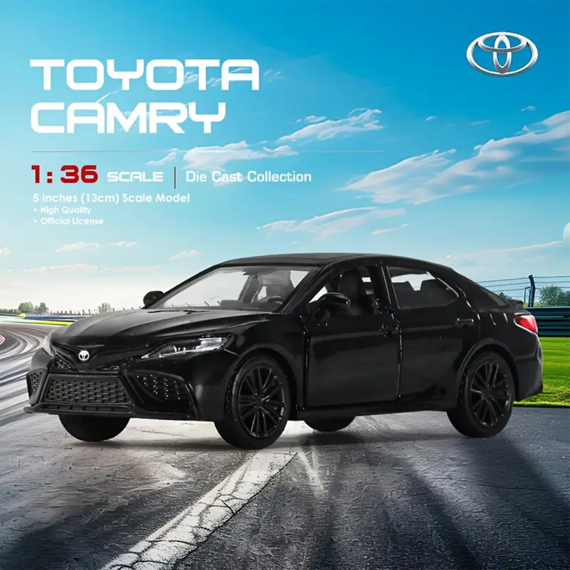 

1:36 Camry Alloy Simulation Car Diecasts Toy Miniature Scale Vehicles Cars Model Boys Collect Gifts Collection Dolls