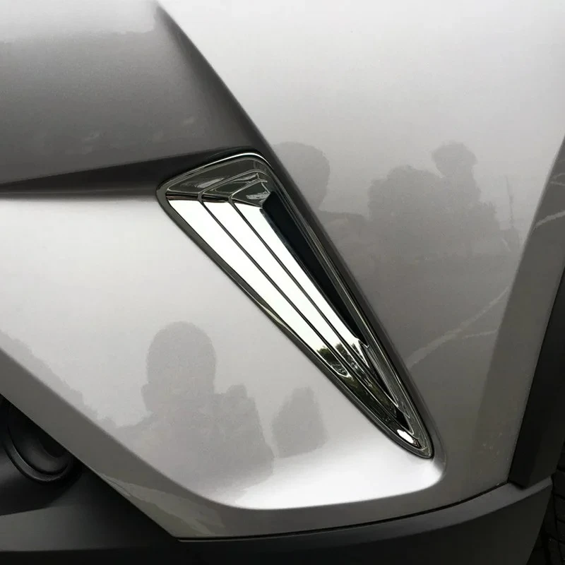 

For Toyota CHR C-HR 2016 2017 2018 19 20 2021 ABS red front Rear Fog Light Foglight Lamp Cover Trim Foglamp Reflector sticker