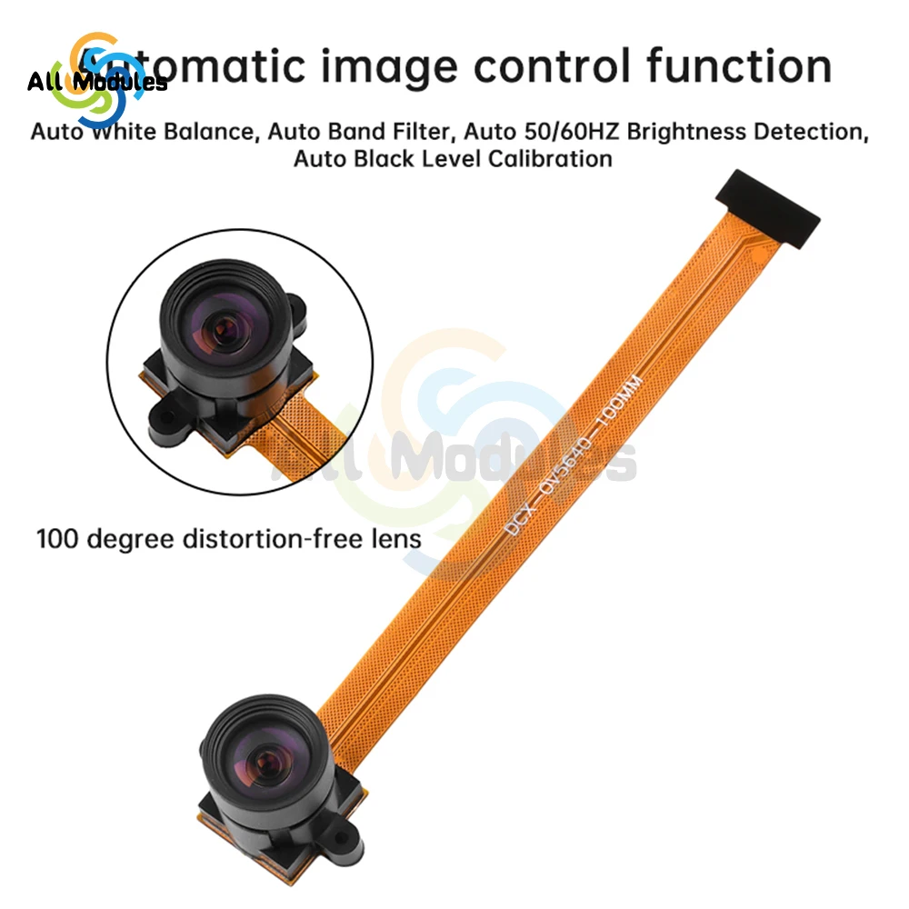 OV5640 модуль камеры 5 МП ультраширокоугольный объектив Интерфейс DVP можно использовать для платы разработки ESP32 100 120 130 200 градусов