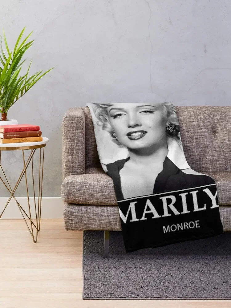 Marilyn Monroe - BW - D14 Throw Blanket Blanket For Sofa Beautiful Blankets Decorative Bed Blankets Baby Blanket