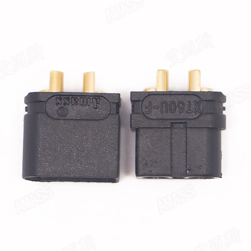 Ames Xt60u Black 3.5mm Gold-plated Banana Plug T-interface Connector Amass Hot Selling Model Accessories