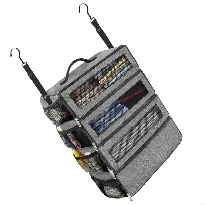 Foldable Clothing Storage Bag Effective Travel Clothes Organizers Bag For Family Use And Long Distance Journey KXRE