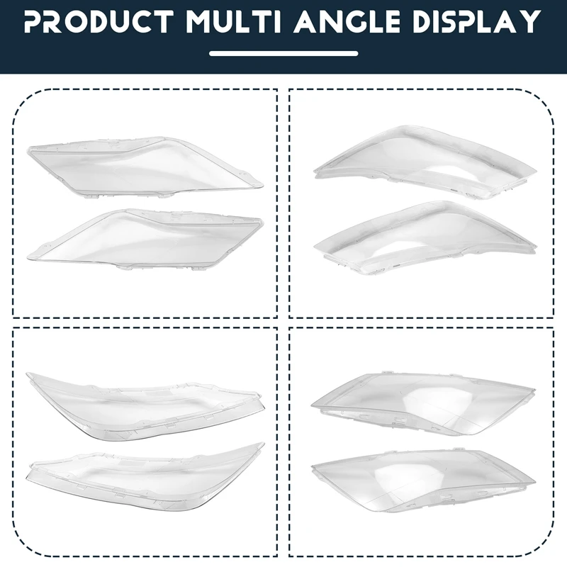 Per Seat Leon 2013-2018 coprifaro per auto lente faro Shell paralume in Plexiglass paralume trasparente