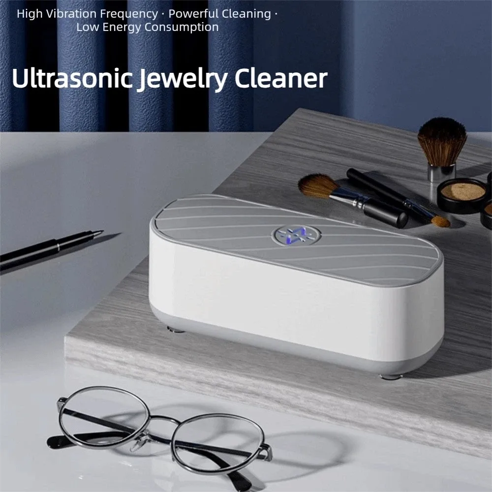 Multifunctional Ultrasonic Jewelry Cleaner Lightweight Portable Ultrasonic Cleaning Machine Quiet High-Frequency