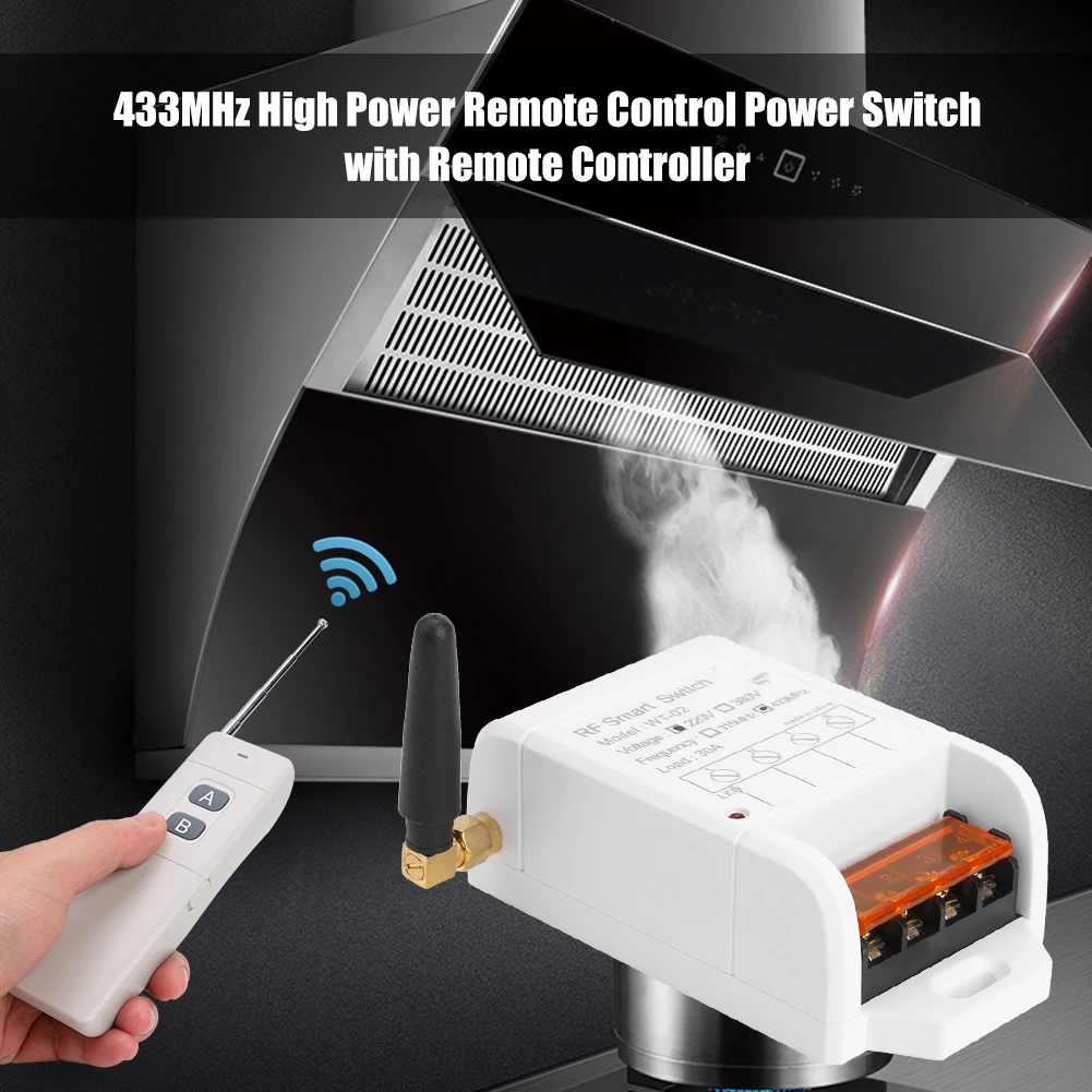 AK-WT02 أزرار AB لاسلكية للتحكم عن بعد 220 فولت مفتاح مضخة مياه أحادي القناة #3