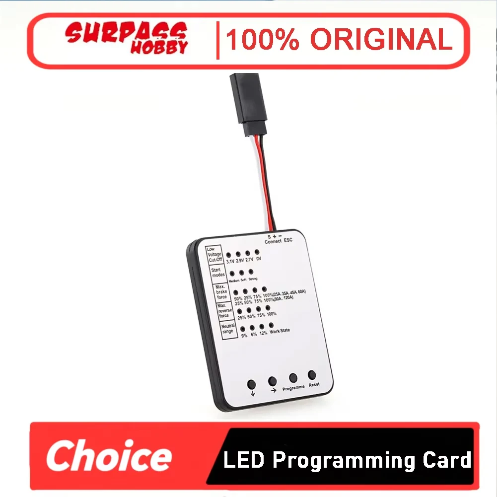 تجاوز هواية LED بطاقة البرمجة لسيارة RC 25A/35A/45A/60A/80A/120A/150A فرش ESC برنامج التحكم الإلكتروني في السرعة #1