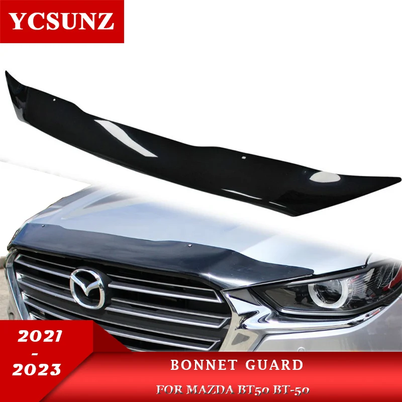 

Bonnet Guard Protector For Mazda BT50 BT-50 2021 2022 2023 Front Bonnet Bug Shield Hood Deflector Car Accessories