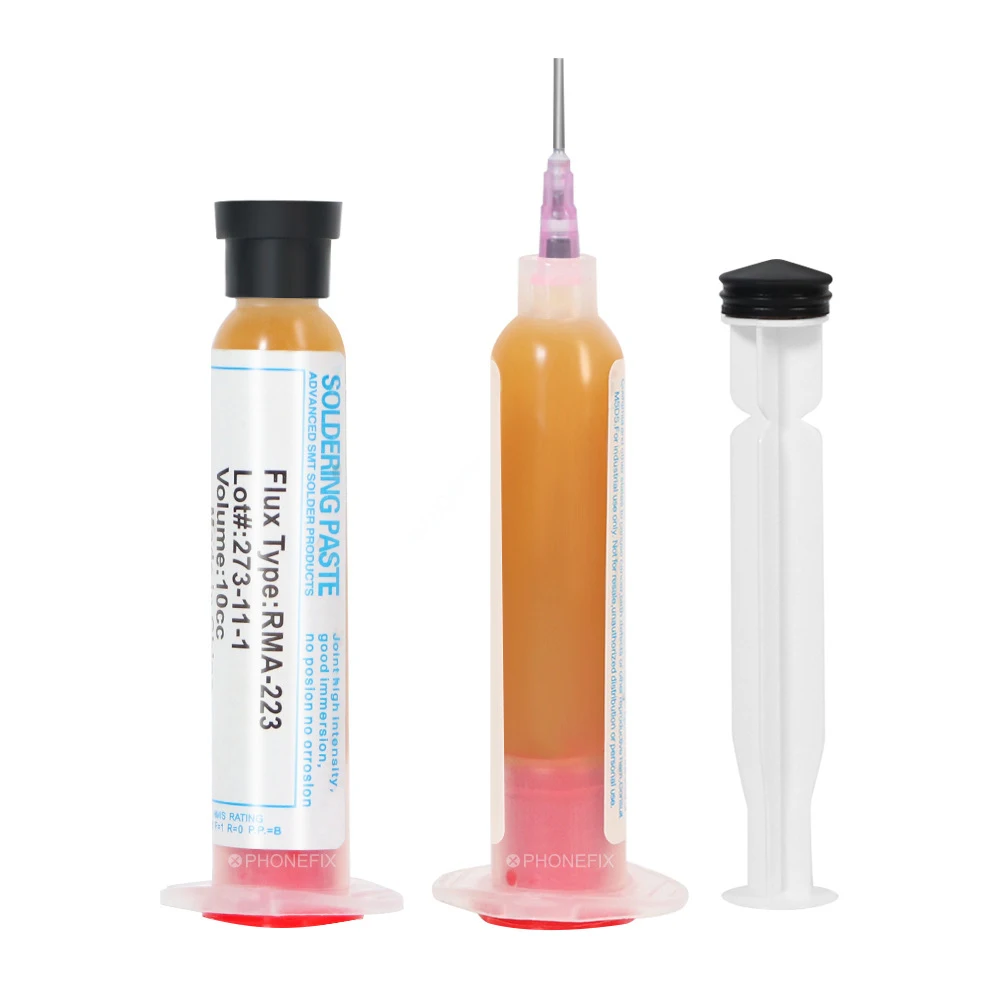 10PCS 10cc Flux For Soldering Solder Paste RMA223 RMA-223 Soldering Paste Grease Computer Chips Phone LED BGA SMD PGA PCB Repair