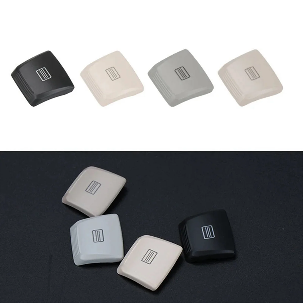 Car Sunroof Window Switch Button Cover Indoor Ceiling Lamp Switch for Benz C W205 E W213 S Class W222 GLC W253 Black