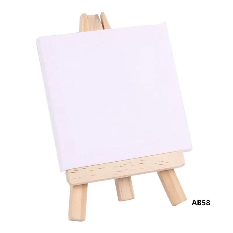 

72Set Artists 5 Inch Mini Easel +3 Inch X3 Inch Mini Canvas Set Painting Craft DIY Drawing Small Table Easel Gift