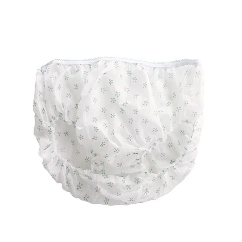 7 Pcs Cotton Pregnant Disposable Underwear Flowers Panties Non-woven Fabrics Briefs Prenatal pregnancy Postpartum Underpants