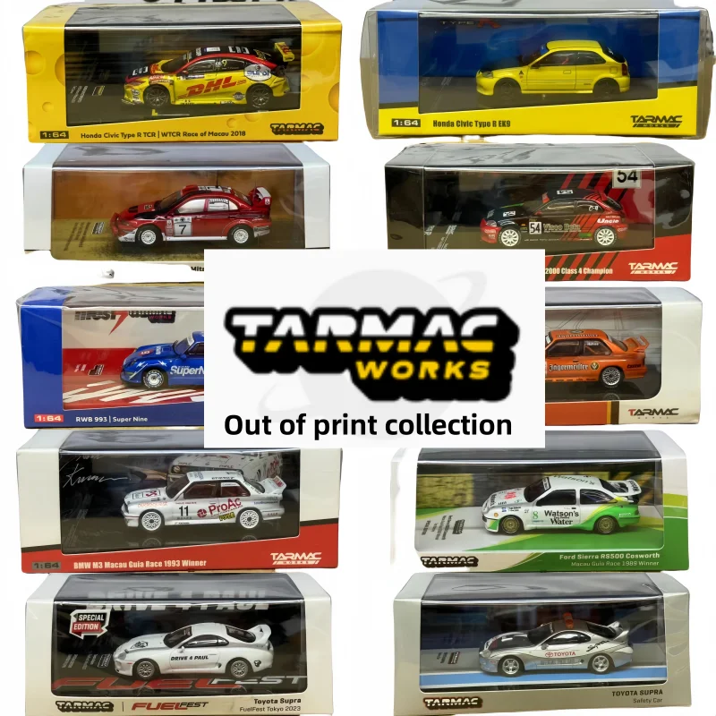 Coleção fora de impressão TW 1:64 antigo estoque limitado Toyota Honda modelo de simulação fundida em liga, decoração para adultos, brinquedos para meninos