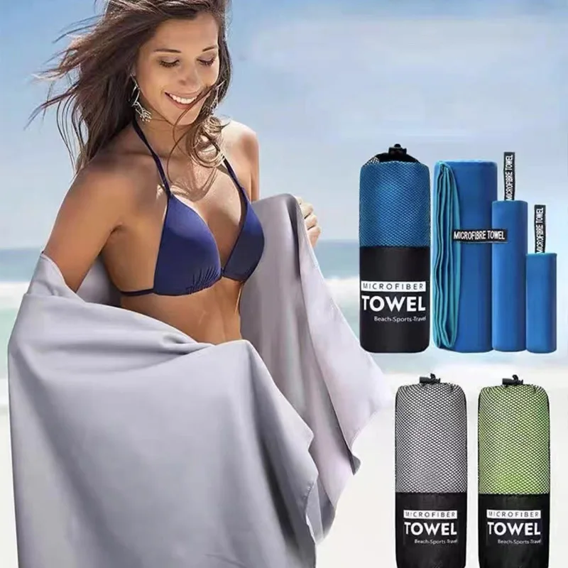 Portable gym swimming yoga beach towels Thickened ultra-soft microfiber towels sports fast-drying absorbent camping towels