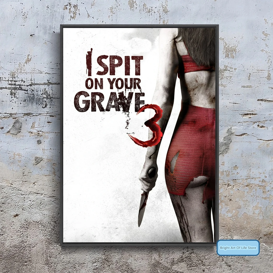 Классический плакат из фильма «Я плюсь на твою гравировку», картина с художественной печатью для квартиры, домашний декор, настенная живопись