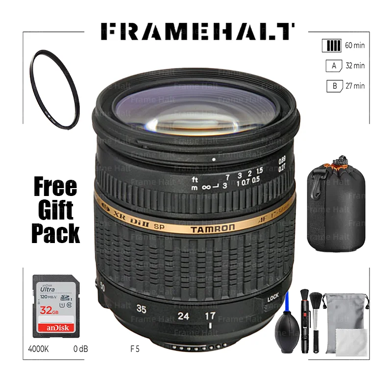 Lente Tamron SP AF 17-50mm f/2.8 XR LD Aspherical(A16) para Canon Nikon