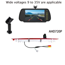 3rd High Level Brake Light Rear View Camera for Mercedes Benz Vito W447 (Tailgate Lift ) with 7inchRear View Mirror Monitor