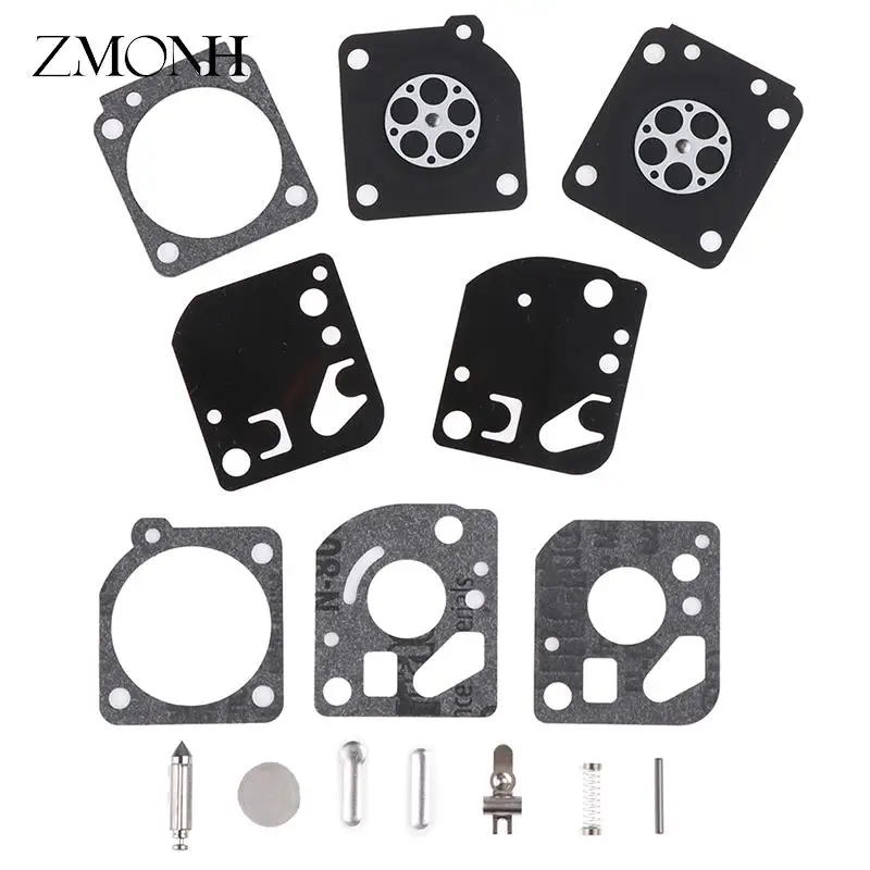 15PCS/SET Carburetor Carb Gasket Diaphragm Repair Rebuild Kit Fit For Zama RB-29 Carb Blower Trimmer