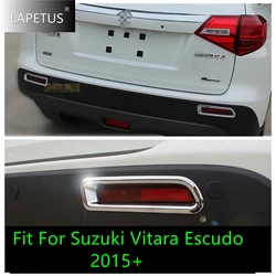 Accessories Exterior Fit For Suzuki Vitara Escudo 2015 - 2020 ABS Chrome Rear Trunk Fog Lights Lamp Protector Molding Cover Trim