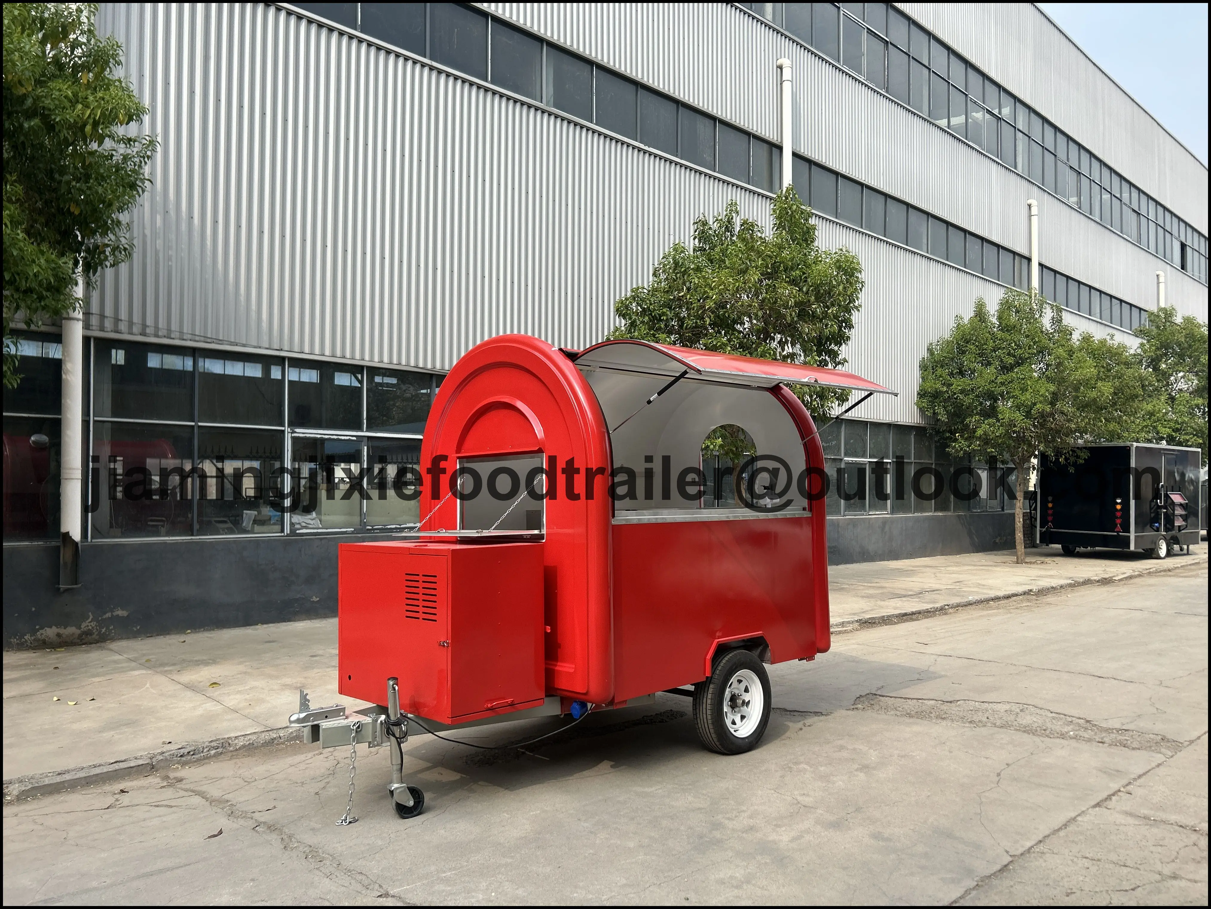 

Custom Fashion Design Mobile Coffee Truck Hot Dog Burger Van Catering Fast Food Cart Trailer with Full Kitchen Equipment