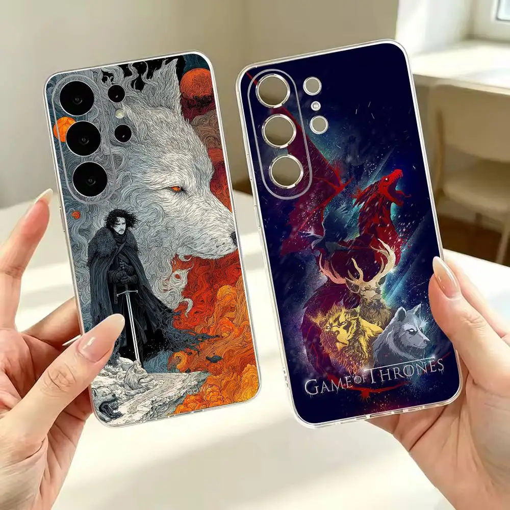 TV Game-of T-Thrones Transparent Phone Case For Samsung S26,S25,S24,S21,S22,S23,S30,Ultra,S20,Plus Soft Cover