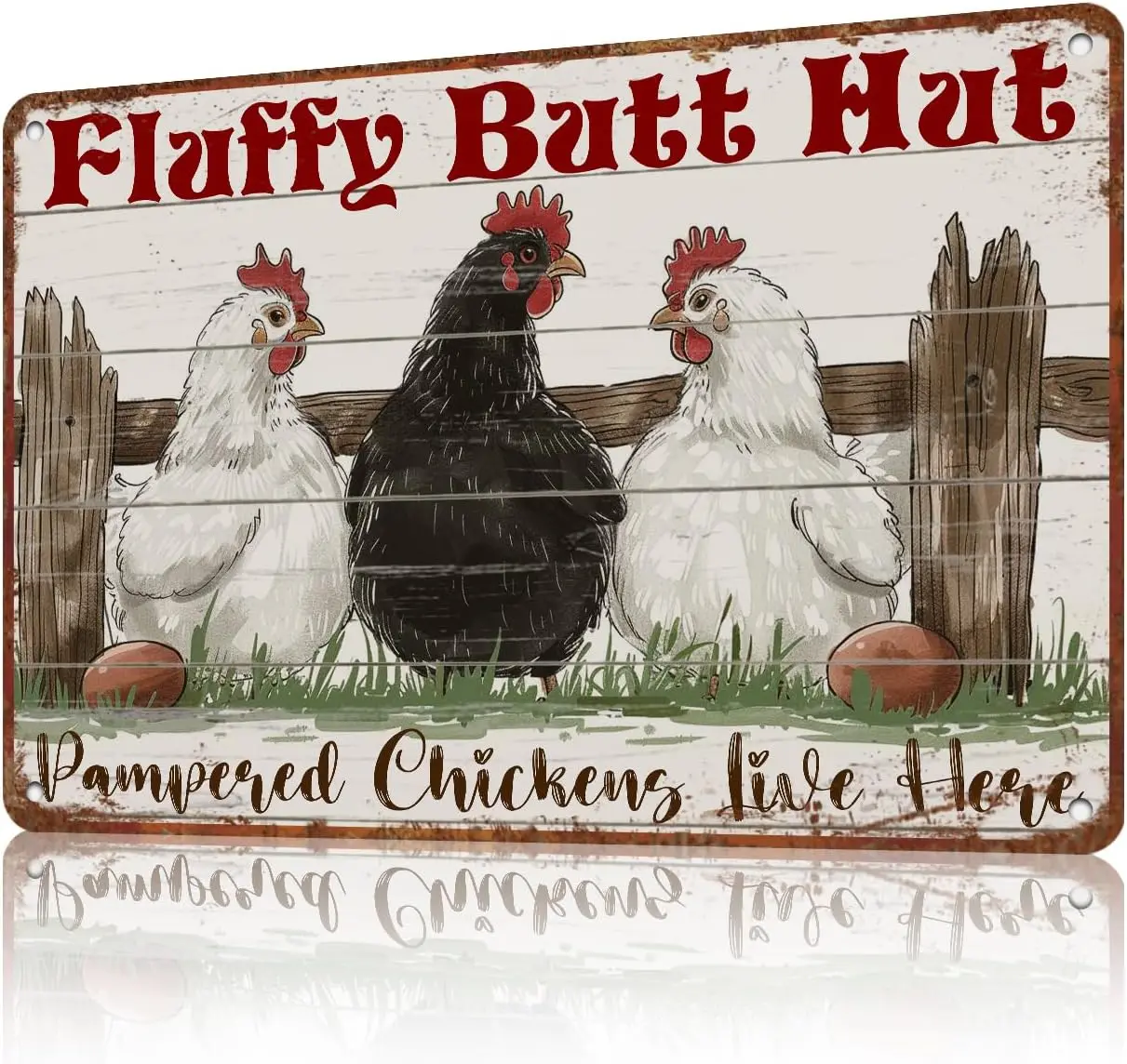 Chicken Coop Metal Sign Accessories Funny Chicken Coop Sign For Home Decor Kitchen Decoration Wall Art Farm Farmhouse Vintage De