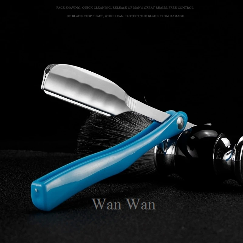 

Manual Folding Shaver Feather Shaving Blade Razor Salon Beard Trimmer Zinc Alloy ABS Material Hair Cutting Shaving Tools Y0415