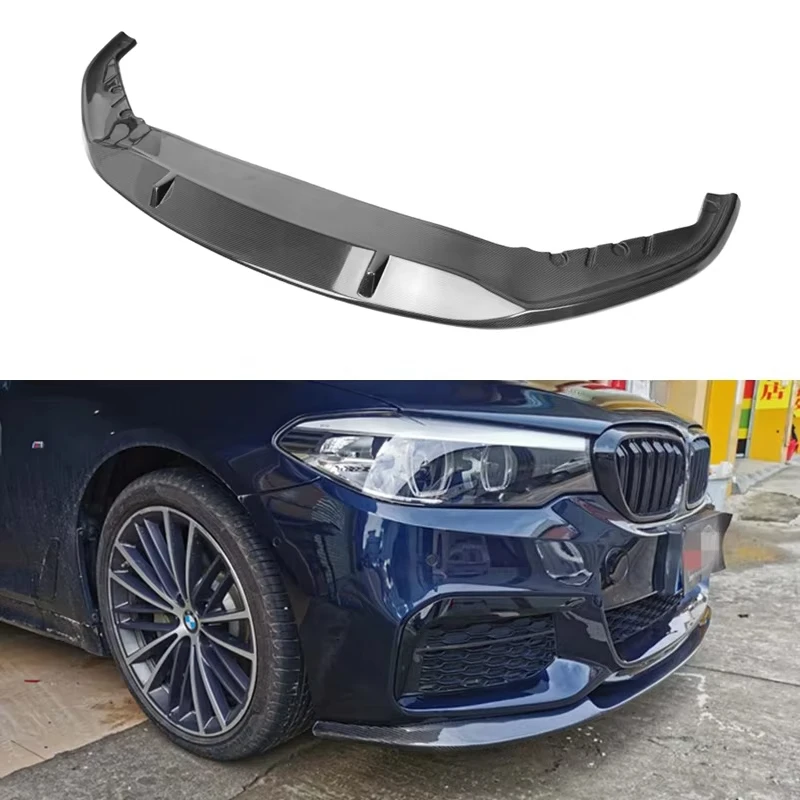 

Front Bumper Lip Spoiler for 5 Series G30 G31 M Sport Bumper LCI 2021 Car Front Bumper Lip Spoiler Splitters Carbon Fiber