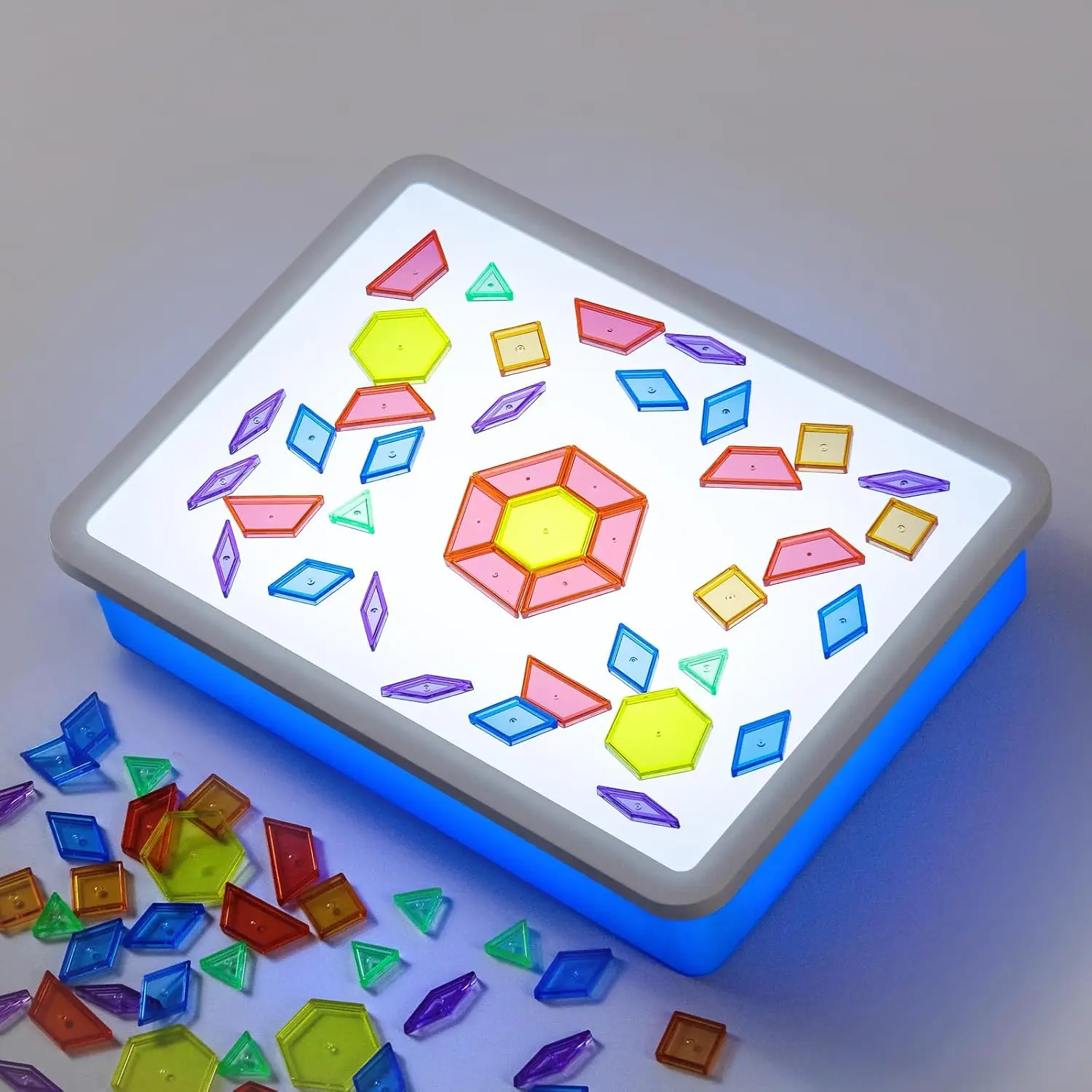 

16-дюймовый детский световой LED-планшет для творчества и обучения, ярко-синий, настольный