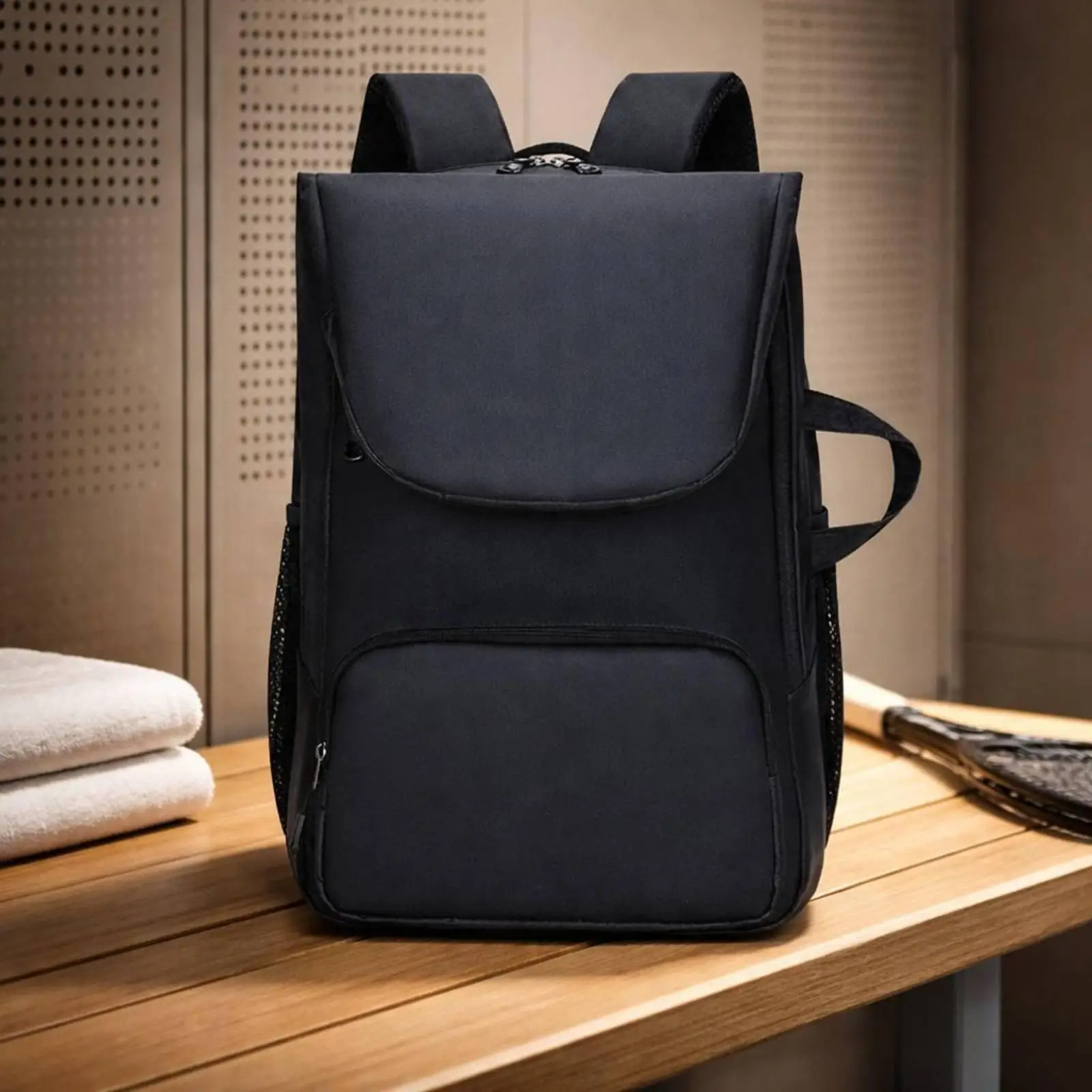 Badminton backpack with large capacity, tennis backpack with two