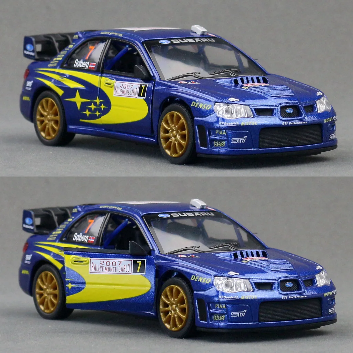 

1:36 Subarus Impreza WRX STI 2007 модель спортивного автомобиля из сплава, литая под давлением металлическая гусеничная гоночная машина, модель автомобиля, имитация детских игрушек, подарок