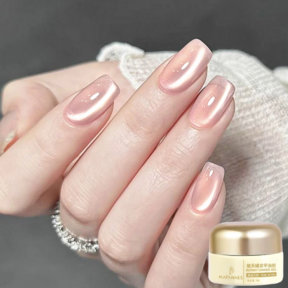 Gel magnetico verde occhio di gatto da 8 ml Serie autunnale dorata Smalto per unghie gel UV LED semi-permanente francese Soak-Off per unghie